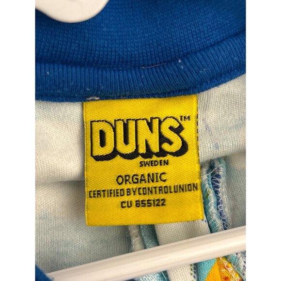 Duns Sweden Organic Cotton Balloon Cloud Zip Pajamas Kids Unisex 104CM - Picture 4 of 5